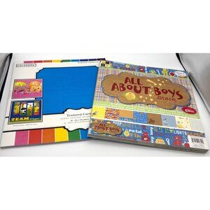 Boys Scrapbook Paper Lot size 12' x 12"  78 Sheets NEW in Packs